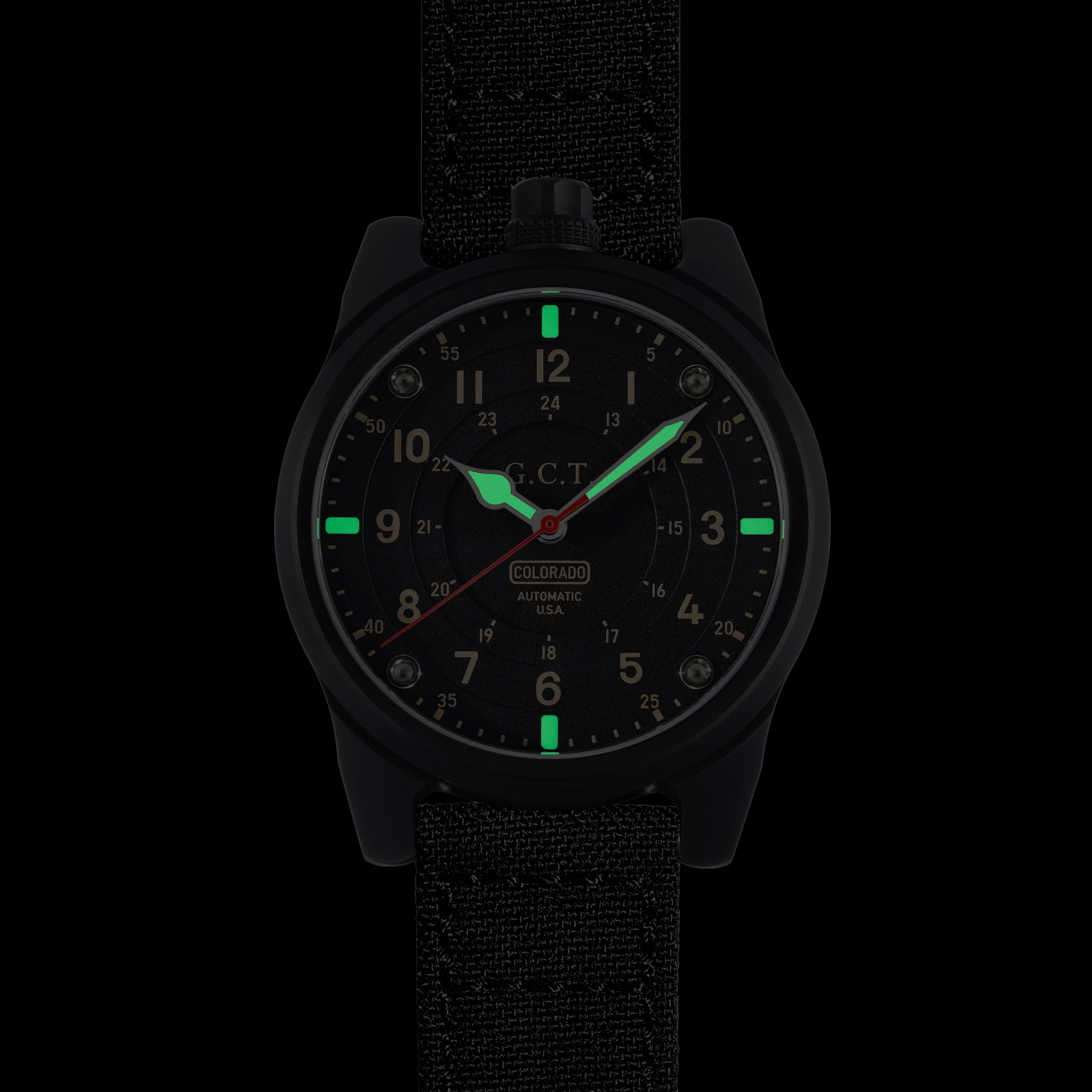 The GCT - DLC Black Case - Matte Dial