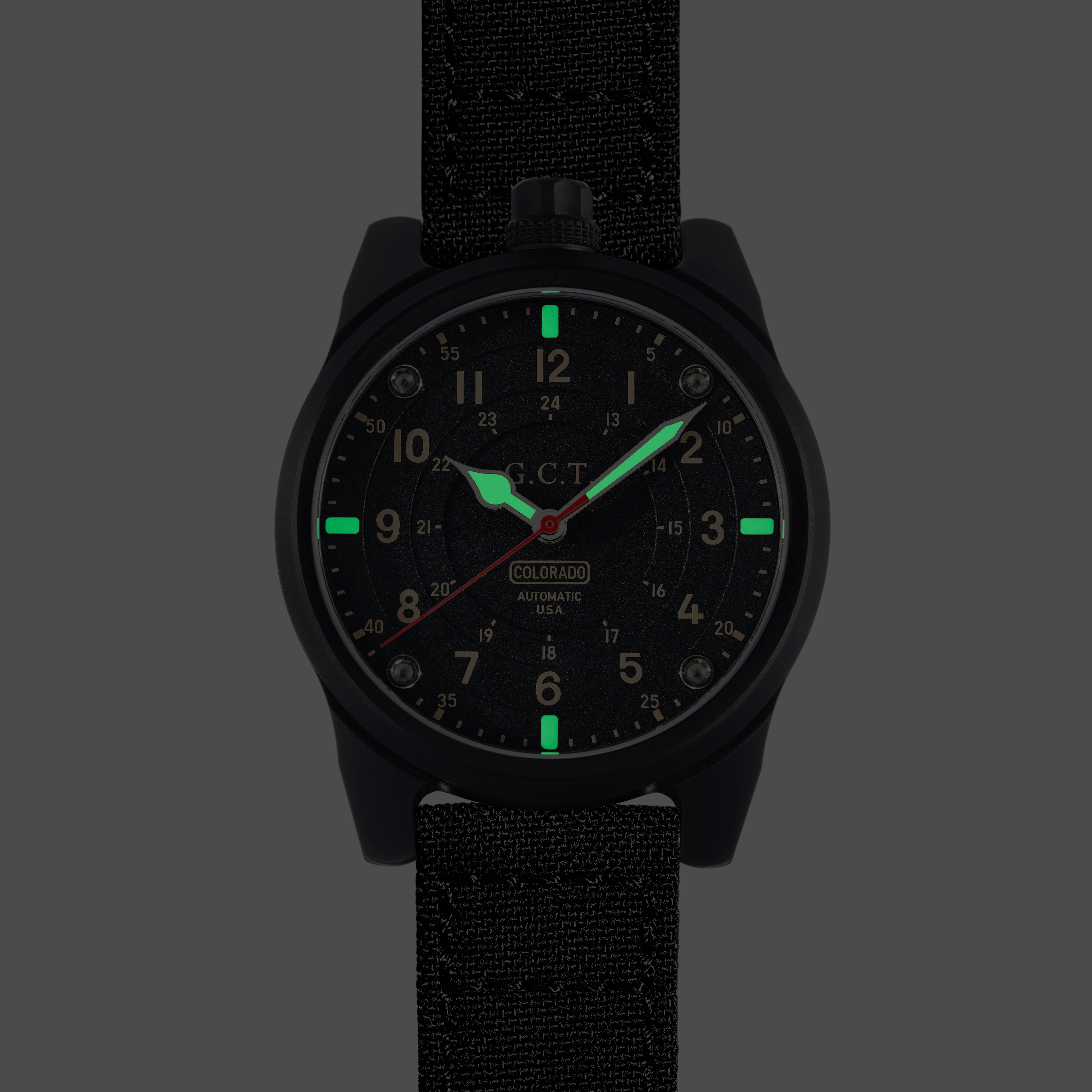 The GCT - DLC Black Case - Matte Dial