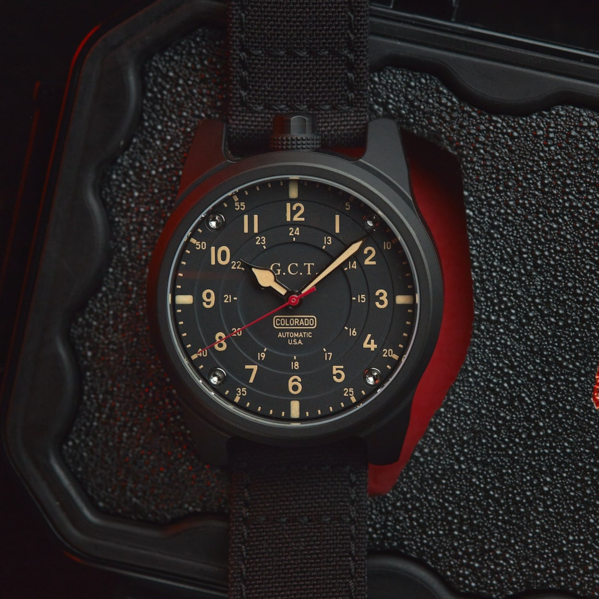 The GCT - DLC Black Case - Matte Dial