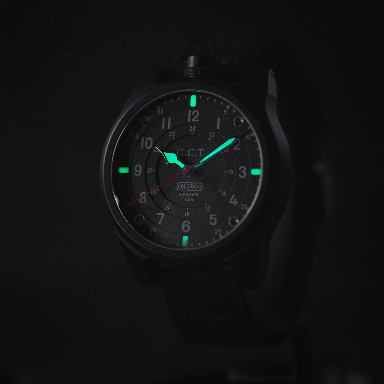 The GCT - DLC Black Case - Matte Dial