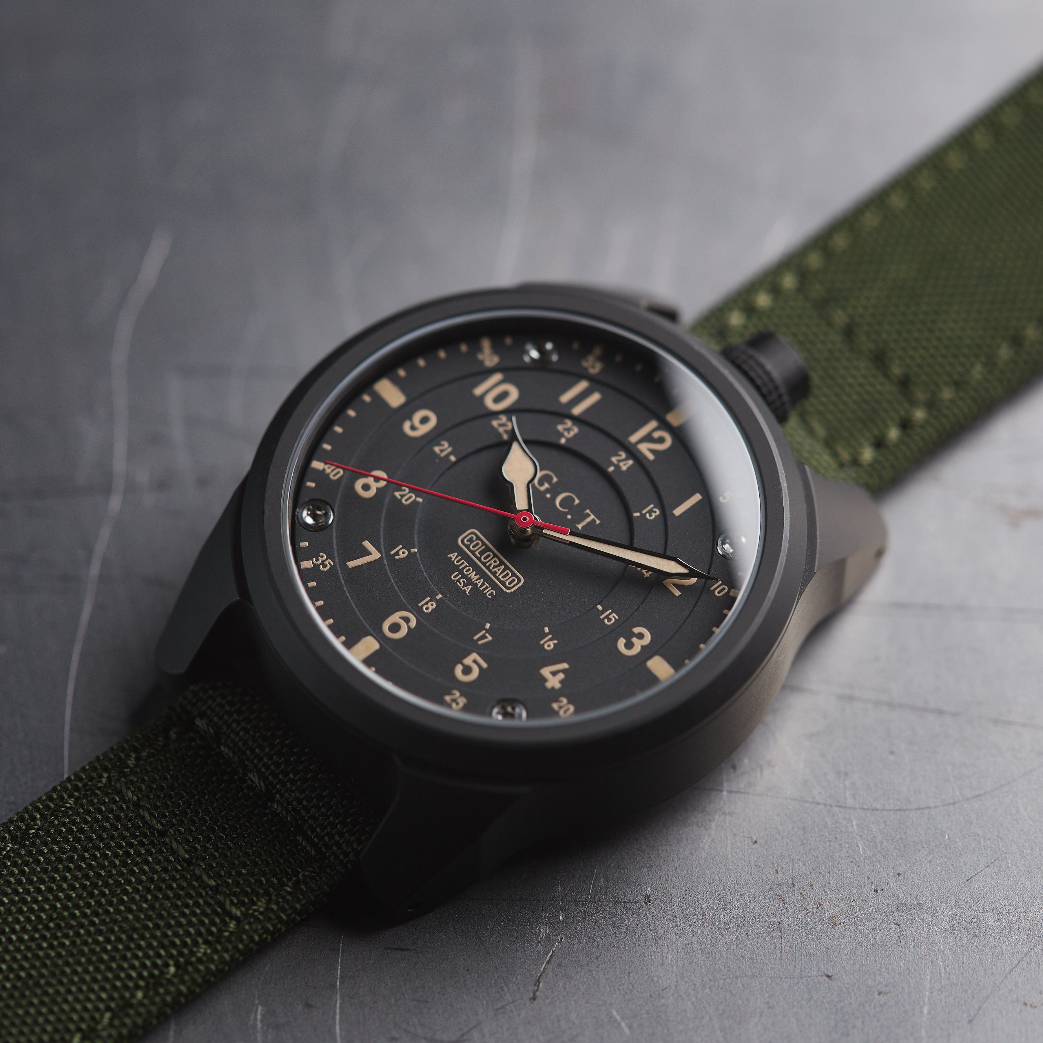 The GCT - DLC Black Case - Matte Dial